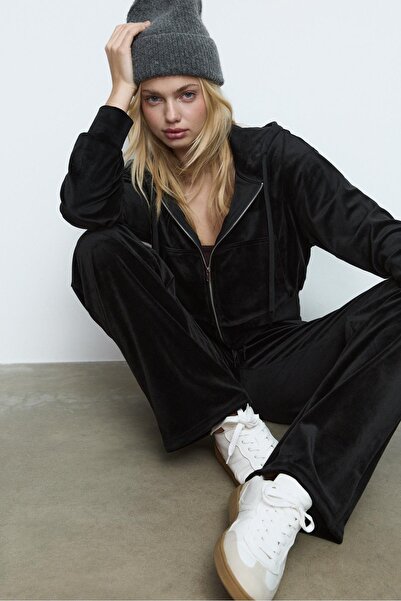 Stradivarius Velvet Jogger Trousers