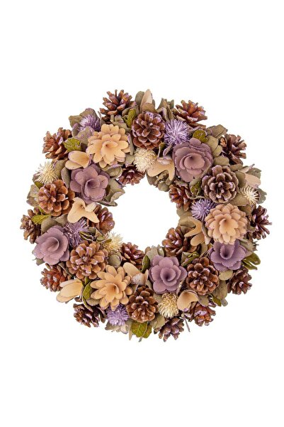 Bizzotto Agatha Beige-Lilac Wreath D34