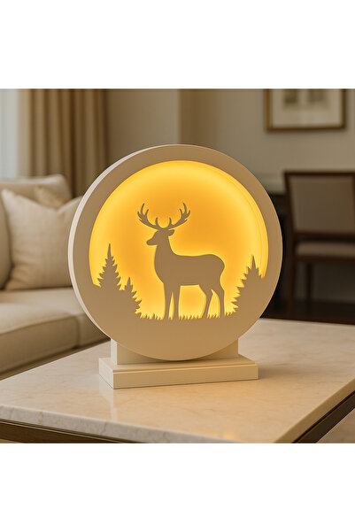 EVODE DESIGN DEKORATİF LEDLİ GEYİK FİGÜRLÜ