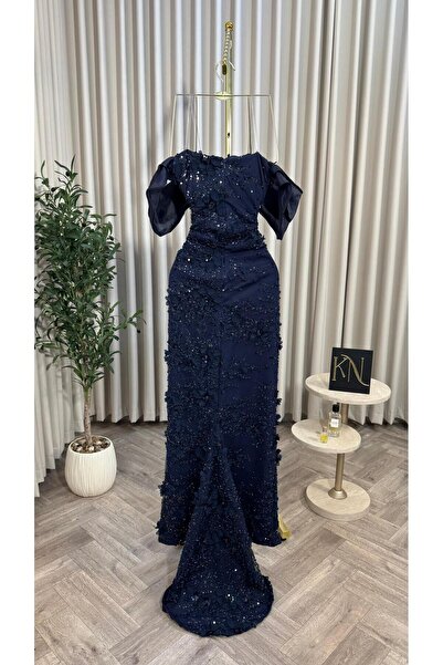 NALA FASHION ✨ Luxurious dark navy blue evening dress