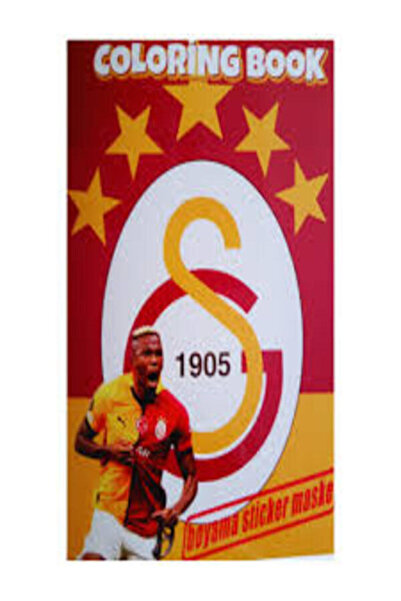 GenelTedarik Boyama Kitabı Stickerlı Sarı Kırmızı Boyanacak Sayfa Sayısı 16