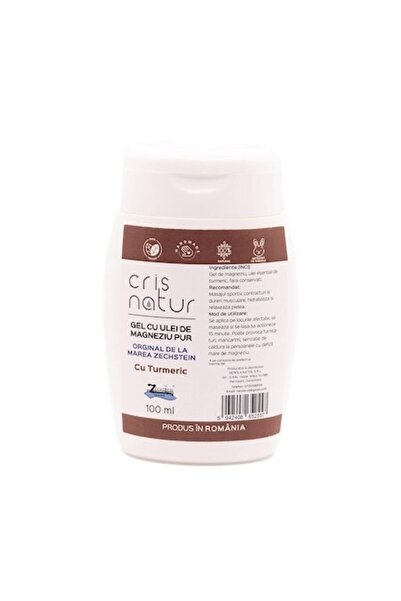 Cris Natur Gel cu ulei de magneziu pur din Marea Zechstein cu turmeric 100ml