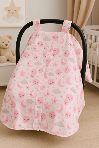 Heianmono Kids 2-Layer 100% Cotton Muslin Stroller Cover with Front Snap Fast...