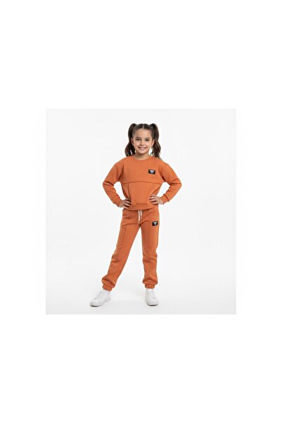 Masal Dünyası Bursa Armalı 3 İplik Ş Fleece-Lined Fabric Unisex Bottom and Top Set 3-8 Years
