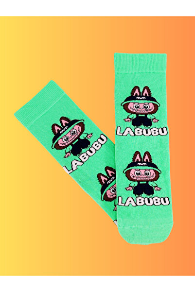 Shuttle Park Special Series Happy Colorful Labubu Patterned Socks Fun Comfortable Stylish Design Style Socks Combed Cotton Socks