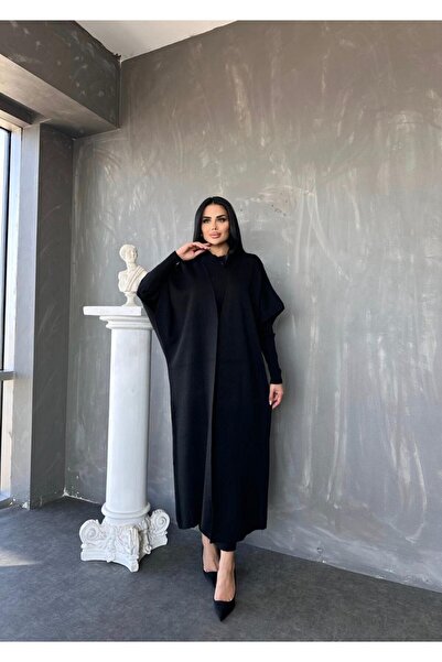 GİYSİ DÜNYASI 57 Triko Fabric Vest Long Sleeve Dress 2 Piece Set