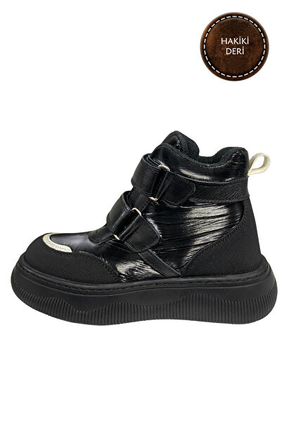 şenler bebe world kids Girls' Boots Genuine Leather Orthopedic Sole, Soft Lining, Breathable