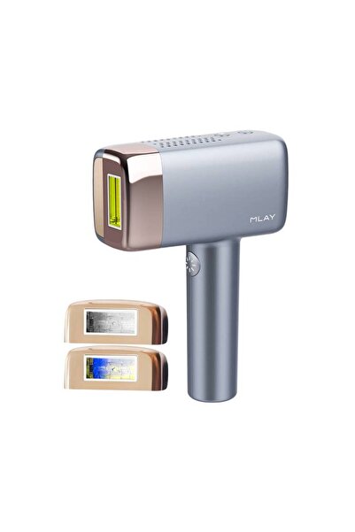 Mlay T14 Laser Hair Removal Device with Ice Cooling, 3 Lenses - Gray