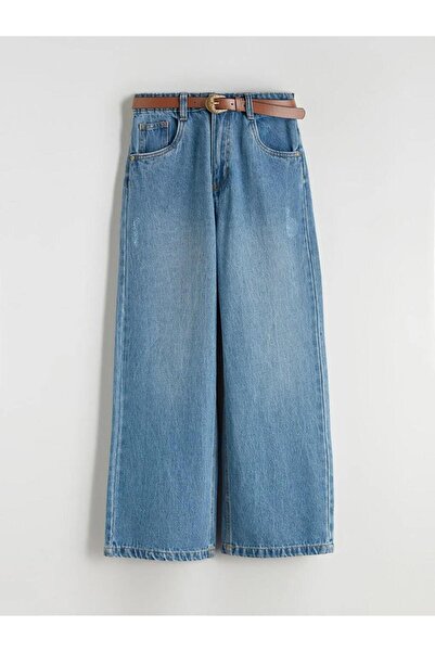 LC Waikiki Indigo Wideleg Girl's Jean Pants (W5)