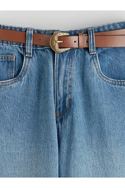 LC Waikiki Indigo Wideleg Girl's Jean Pants (W5)