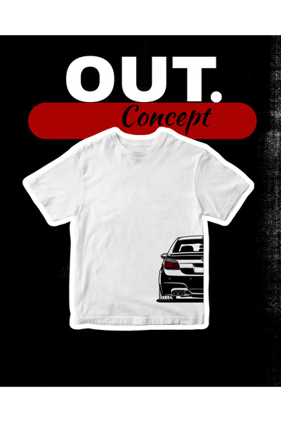 Out.Concept Unisex BMW e60 Baskılı T-shirt (Car Series)