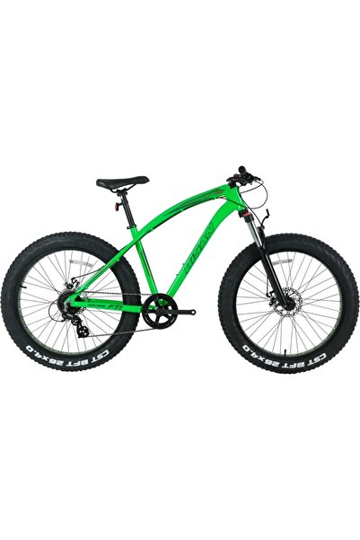 Bisan Savage Ft1 DEORE 26 jant 46 CM NEON YEŞİL 10 vites Fat Bike