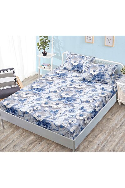 Casa de Vis Fitted sheet with elastic + 2 pillowcases, 180/200, HJ-61,Casa de Vis Online