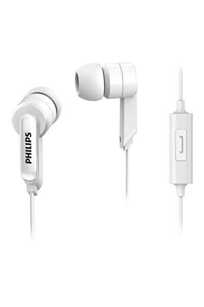 Philips SHE1405 Kablolu Kulak İçi Mikrofonlu Kulaklık 3,5mm jack Beyaz | Ramwhite Garantili