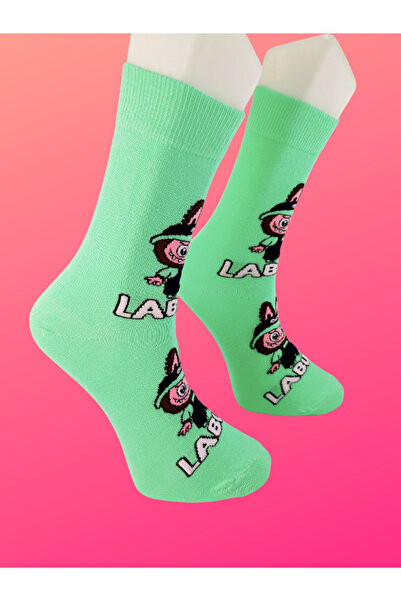 Shuttle Park Special Series Happy Colorful Labubu Patterned Socks Fun Comfortable Stylish Design Style Socks Combed Cotton Socks