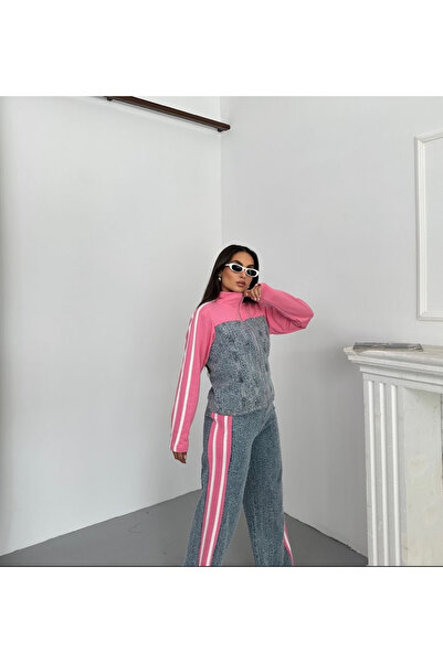 coast moda Women's Threaded 3-Thread g Paneled Premium Baggy Jean Pants