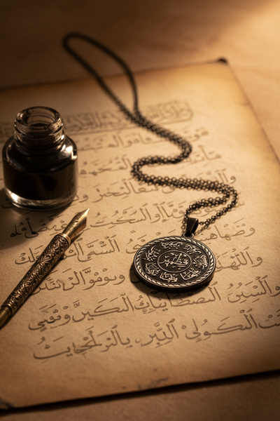 Storizaa قلادة من الفولاذ المقاوم للصدأ بلون أسود من نوع أشاب-ي كيهف، سلسلة ل...