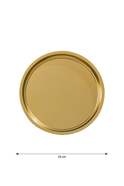 LC Waikiki Esvab Giyim'den Şık Tercihler | Yuvarlak Metal Tepsi 34 cm