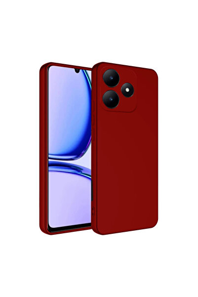 Najmaddin حافظة ريلمي C61 سيليكون أولى - أحمر