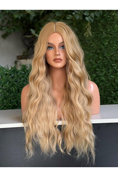 Fenomen Peruk Karamel Yoğun Dalgalı Vip Peruk Model