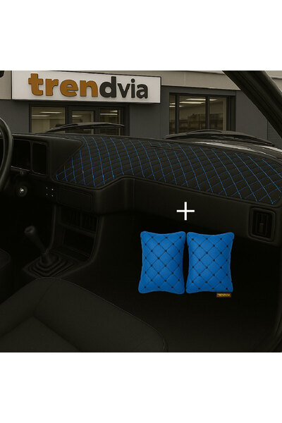 trivexa غطاء توربيدو أسود-أزرق من توفاش شاهين دوغان كارتال / وسادة رقبة زرقاء-سوداء