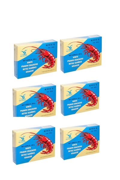 Yinfa Karides Kraker (Karides Cipsi) Beyaz 200gr x 6 adet