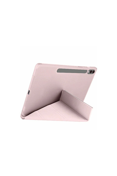 Mepura Newface Samsung Galaxy X610 Tab S9 Fe Plus 12.4 Case Mars Tablet Case with Pen Holder - Rose Gold