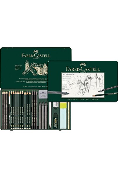Generic مجموعة أقلام رصاص جرافيت من فابر كاستل، 26 قطعة