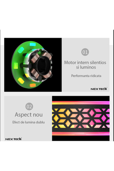 NEX TECH® PC RGB 120mm Silent Fan, 4-pin Molex, Hydraulic Bearing, 36–58 CFM