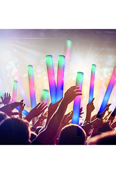 TEN SHOP Foam Stick Wand with LED - Party and Festival Accessory, 46 cm, Multicolor