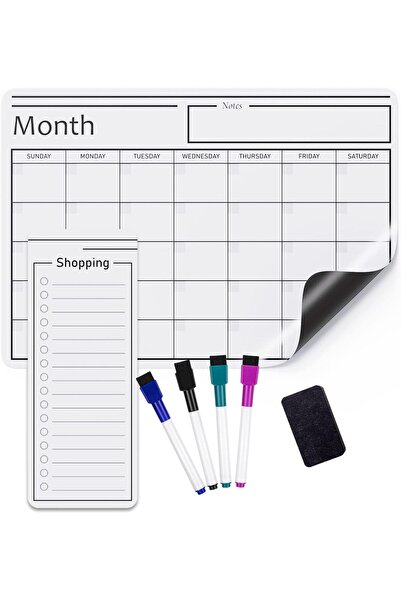 Amazon basics Magnetic Dry-Erase Whiteboard Calendar, 30 cm x 40 cm (12" x 17")