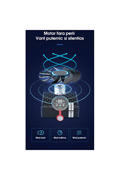 NEX CARE Air Purifier, 7 W, Quiet, CADR 120 m³/h, Digital Display, PM2.5, 4000 mAh, White