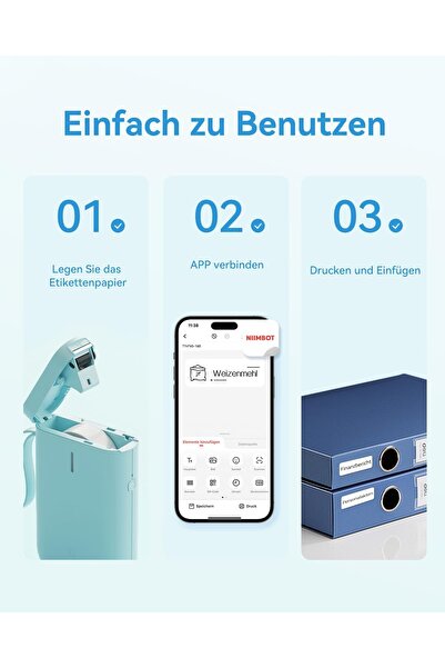 NiiMbot D11 Bluetooth Label Printer