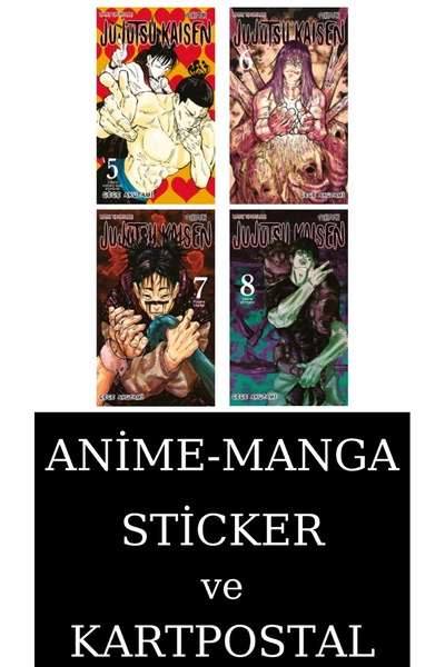 Gerekli Şeyler Yayıncılık Jujutsu Kaisen 5-6-7-8 Manga Seti (4 KİTAP) / Anime...