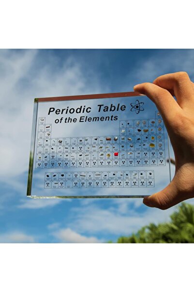 BEWITU الجدول الدوري مع العناصر الحقيقية بالداخل، أكريليك