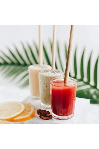 Mu Art Ahşap 10 قطع من شفاطات البامبو 15 سم - قطر 9 مم