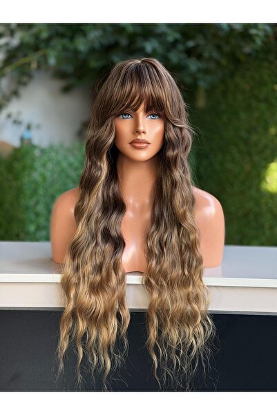 Fenomen Peruk Ombreli Kahküllü Su Dalgalı Vip Peruk Model
