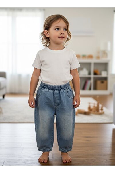 Kids Addakidz Unisex Çocuk Denim Rahat Pantolon