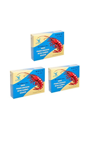 Yinfa Karides Kraker (Karides Cipsi) Beyaz 200gr x 3 adet