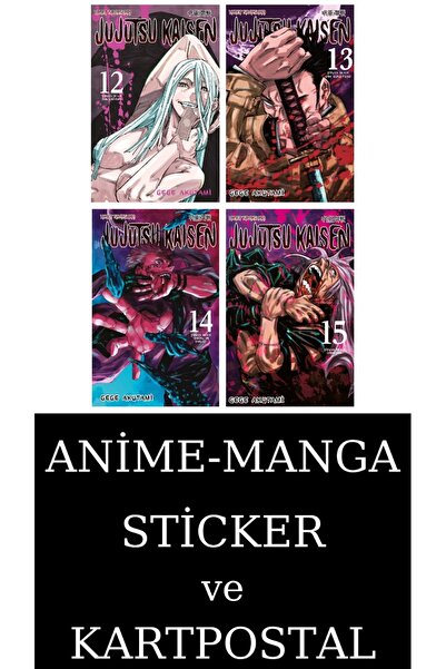 Gerekli Şeyler Yayıncılık Jujutsu Kaisen 12-13-14-15 Manga Seti (4 KİTAP) / A...