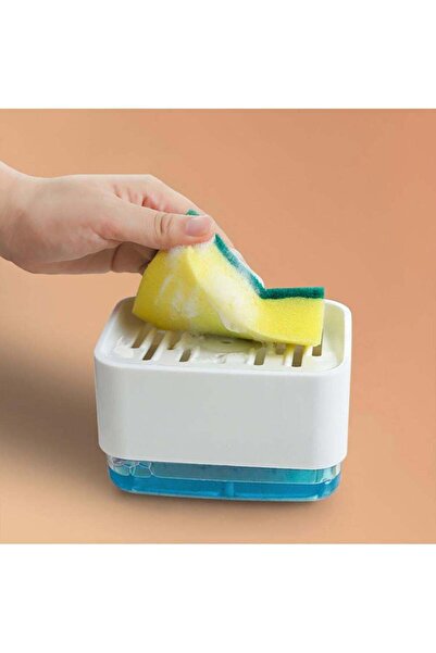 Generic Sweet seven 2-in-1 Soap Pump Dispenser and Sponge Holder - Efficiency meets organization with our D