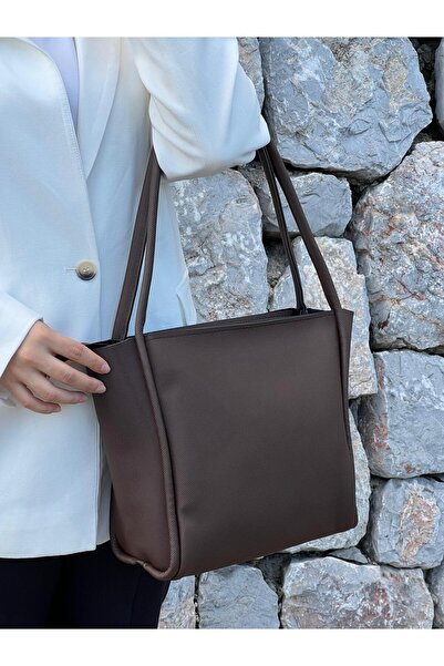 zetus Paula Model Brown Women's Hand and Shoulder Bag