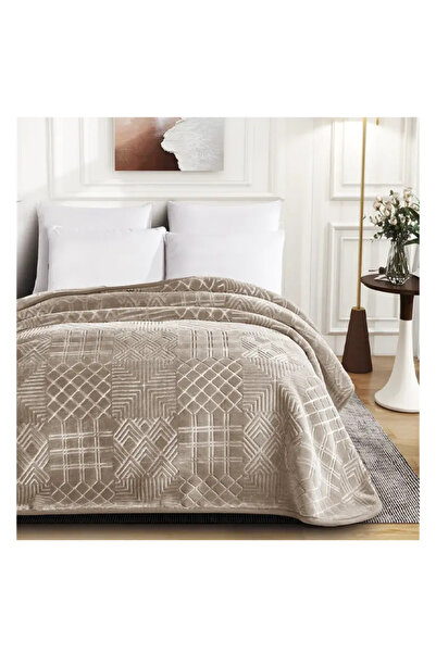 NİCE بطانية، بيج فاتح، 3 كجم، مفردة، 160x220 سم