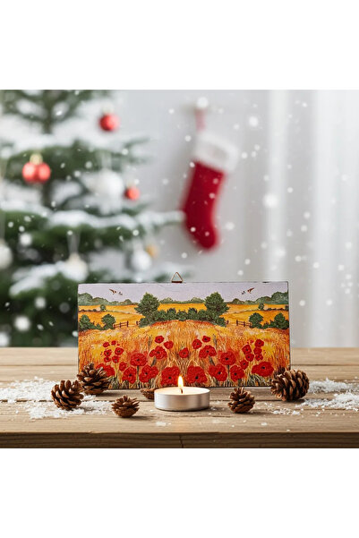 SELLGIFT Hand-painted painting – Poppy Field