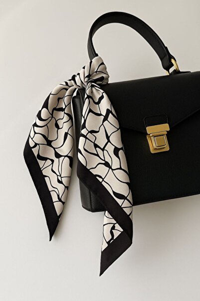 Mavi Masal Desenli Fular Masalscarf