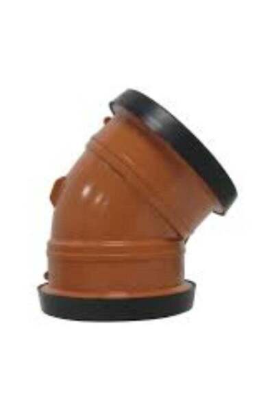 Generic KNP Red Push 45 Double UPVC Pipe Fitting is designed to join two UPVC pipes at a 45-degree angle, f