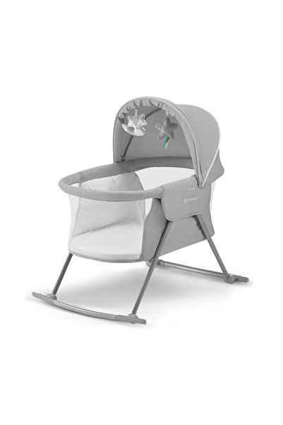 Kinderkraft LOVI 3 в 1 бебешко креватче, сиво