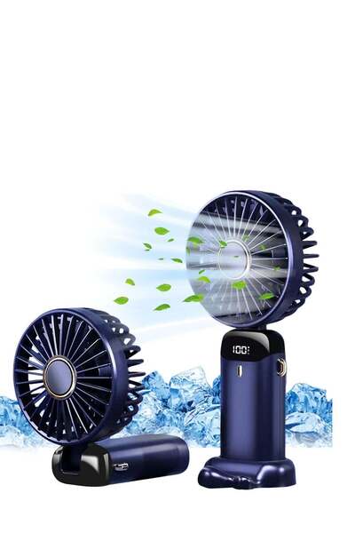 Generic Hand Held Fan,Portable Handheld USB Rechargeable Fans with 5 Speeds,Battery Operated Mini Fan Folda