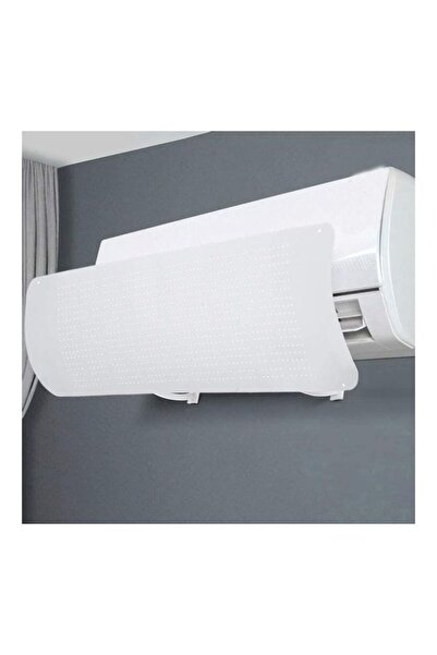 Generic XiuWoo Adjustable Air Conditioner Cover Anti Direct Wind Deflector J149 White