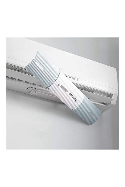 Generic XiuWoo Adjustable Air Conditioner Wind Deflector Anti Direct Blowing Baffle J118 White/Grey